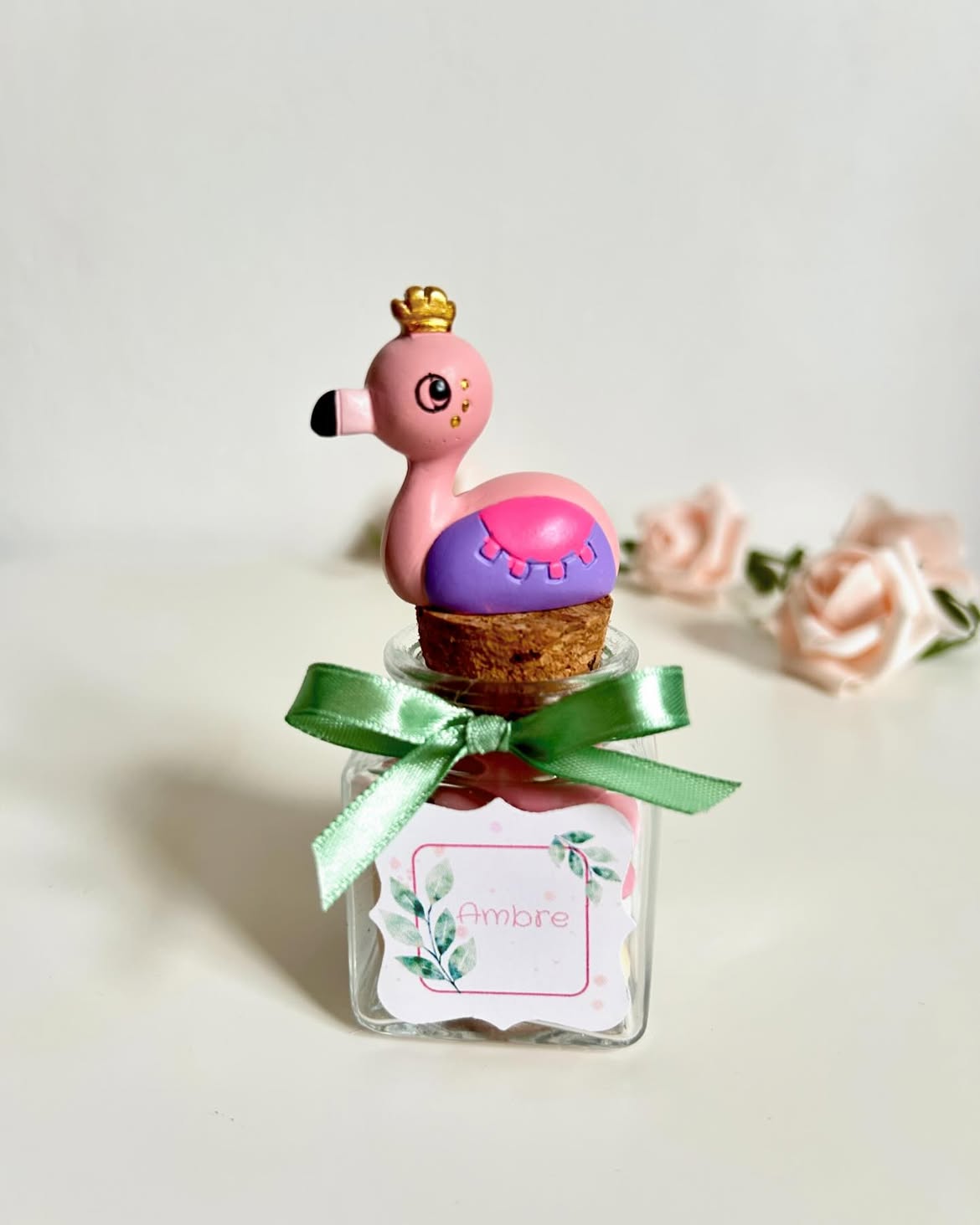 Dragées Anniversaire Flamant rose
