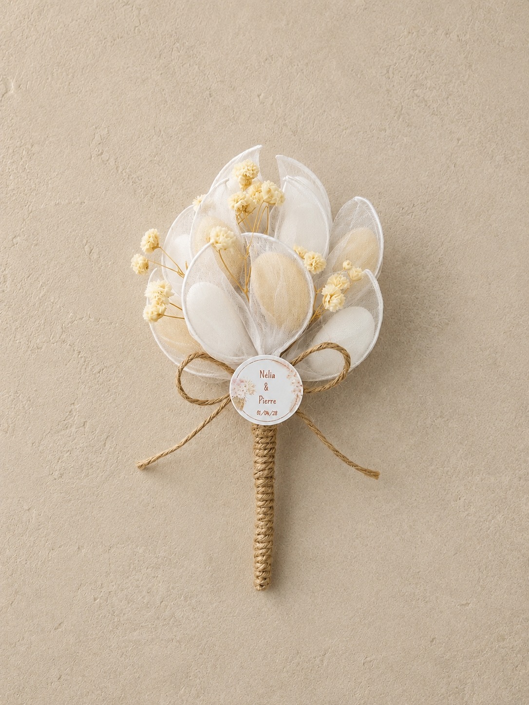 Grand bouquet de dragées personnalisé