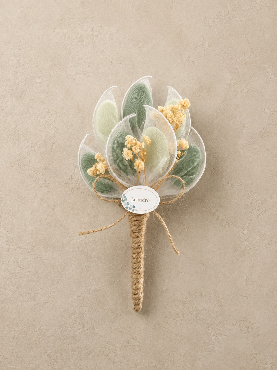 Moyen bouquet de dragées personnalisé