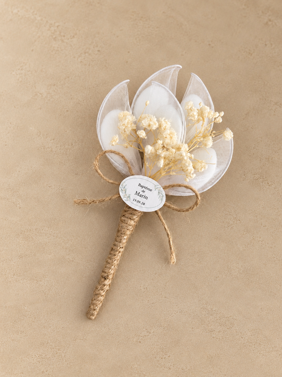 Grace Bouquet Christening Dragées, hand-assembled creation