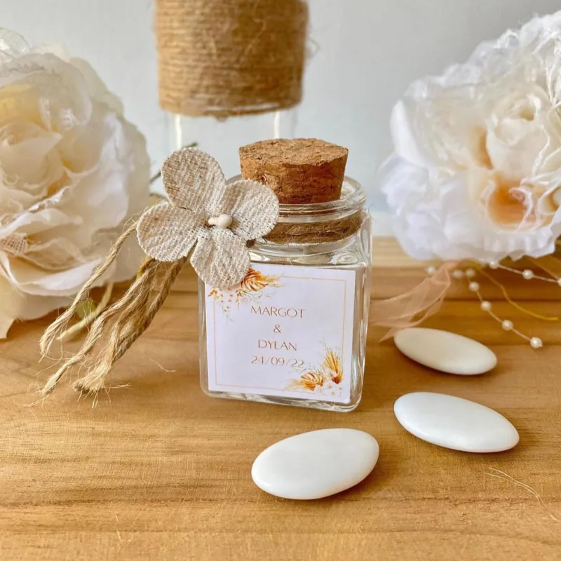 Pot de dragées mariage
